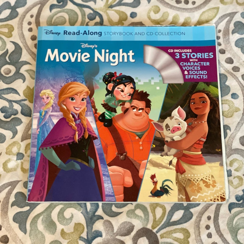 Disney's Movie Night Read-Along Storybook and CD Collection