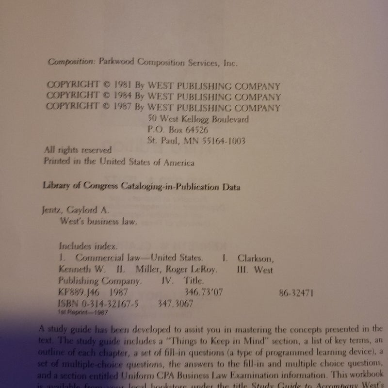 West's Business Law