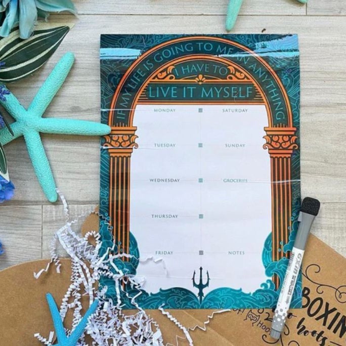 OwlCrate Dry Erase Board | Percy Jackson OwlCrate Dec 2021