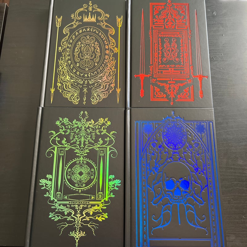 Pestilence, War, Famine, Death; The Bookish Box Exclusive Edition: Exclusive Cover, Reverse Dust Jacket, Foil Embossing, Custom End Papers, SIGNED