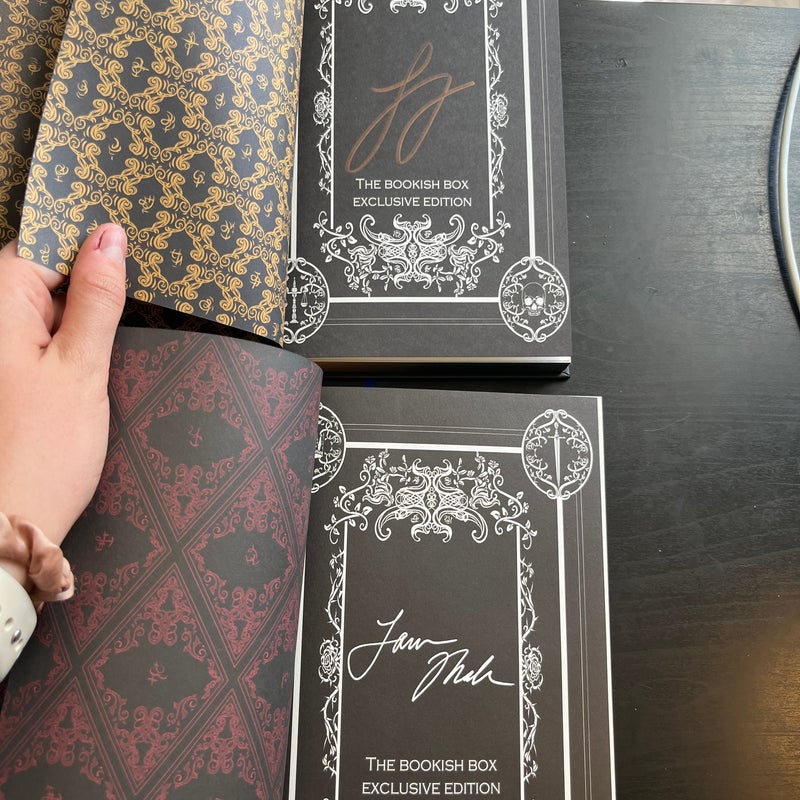 Pestilence, War, Famine, Death; The Bookish Box Exclusive Edition: Exclusive Cover, Reverse Dust Jacket, Foil Embossing, Custom End Papers, SIGNED