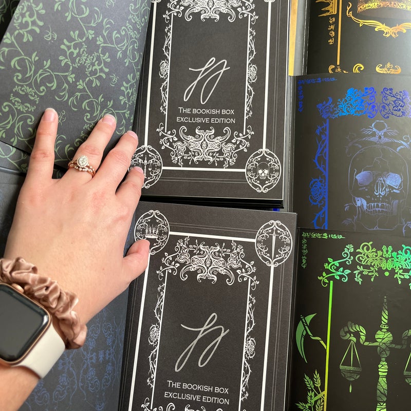 Pestilence, War, Famine, Death; The Bookish Box Exclusive Edition: Exclusive Cover, Reverse Dust Jacket, Foil Embossing, Custom End Papers, SIGNED