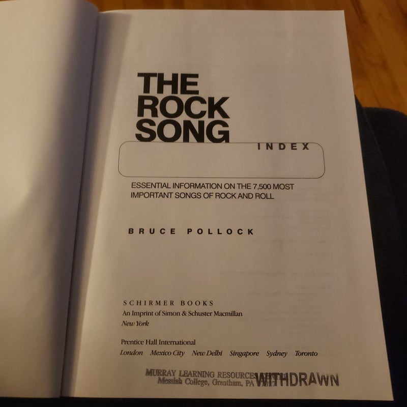 The Rock Song Index