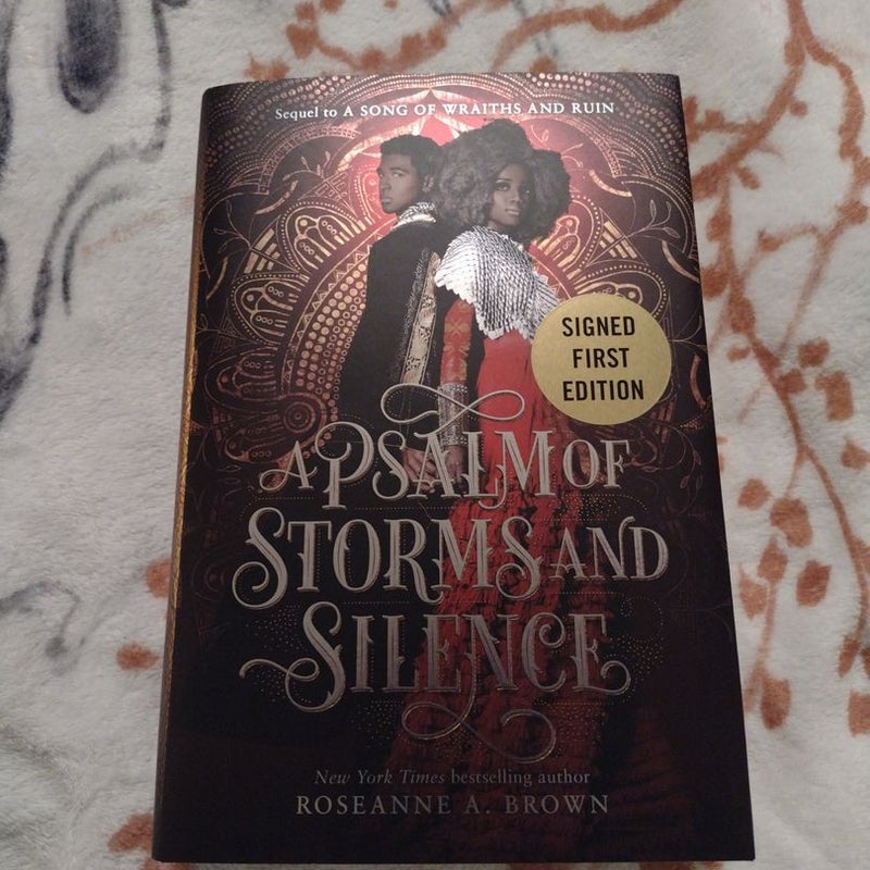 A Psalm of Storms and Silence Signed First Edition
