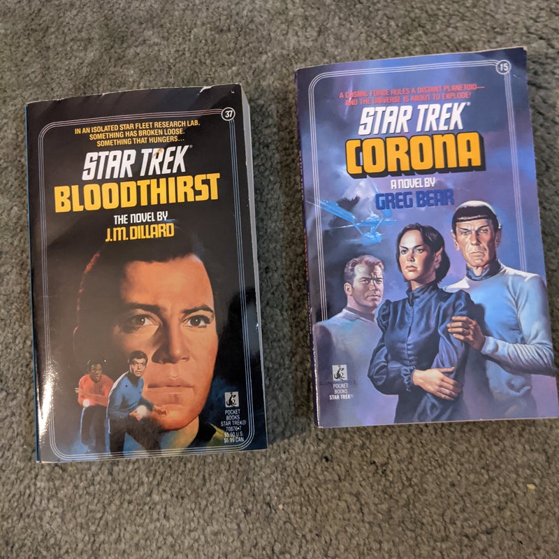 Bloodthirst #37 & Corona #15 of Star Trek Series