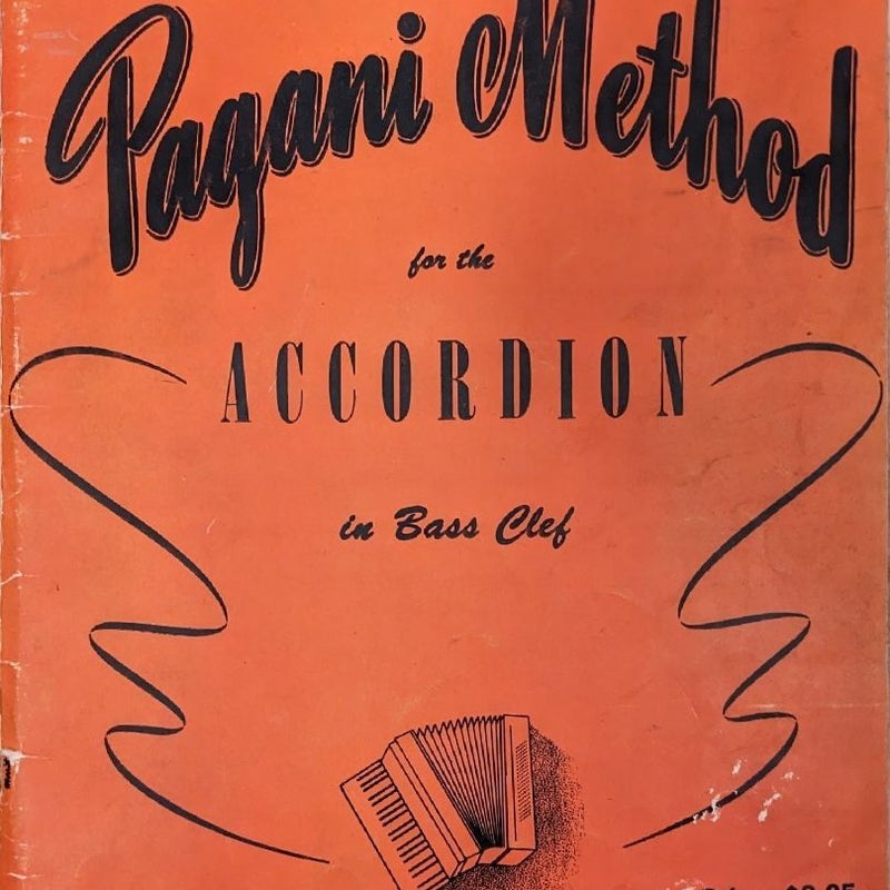 Pagani Method for the Accordian in Bass Clef 