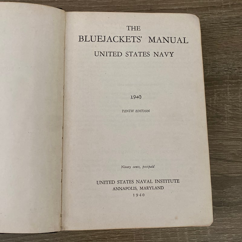 The BlueJackets Manual 1940 