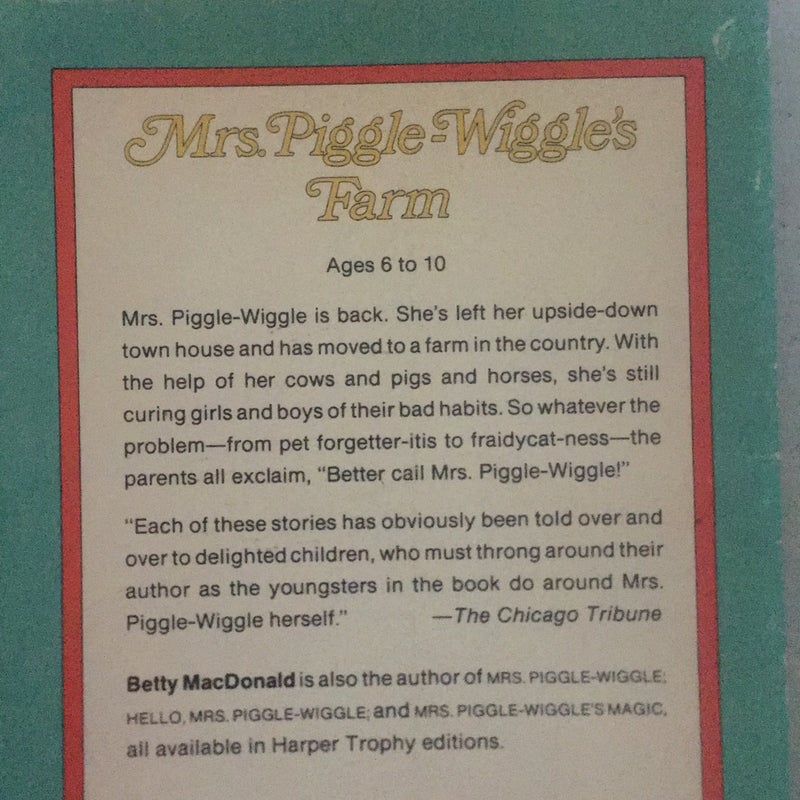 Mrs Piggle Wiggle set