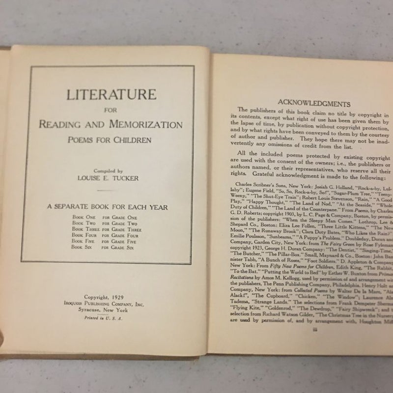Vintage Hardcover 1929