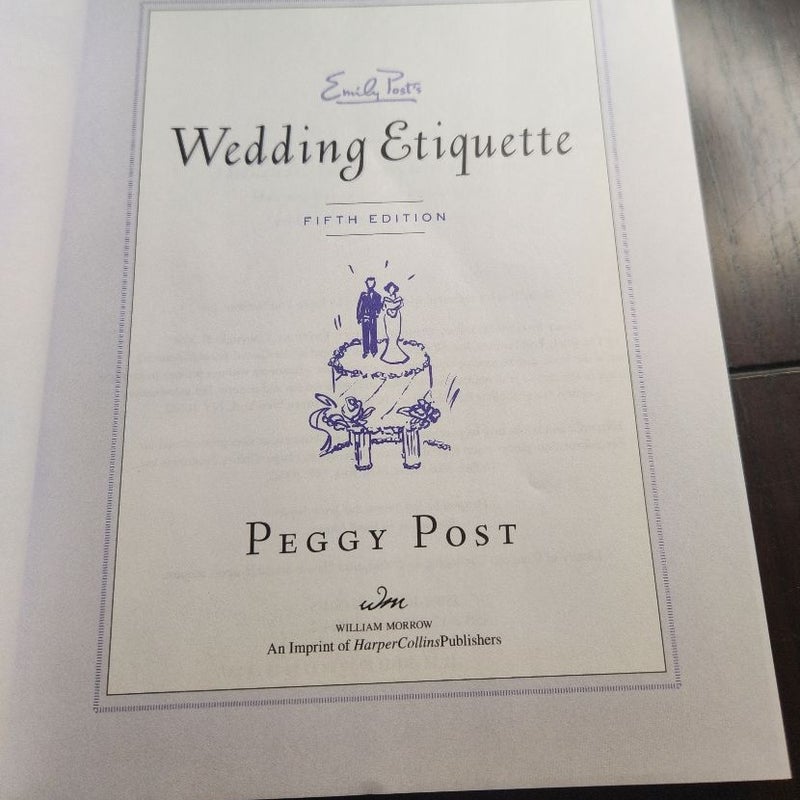 Emily Post's Wedding Etiquette