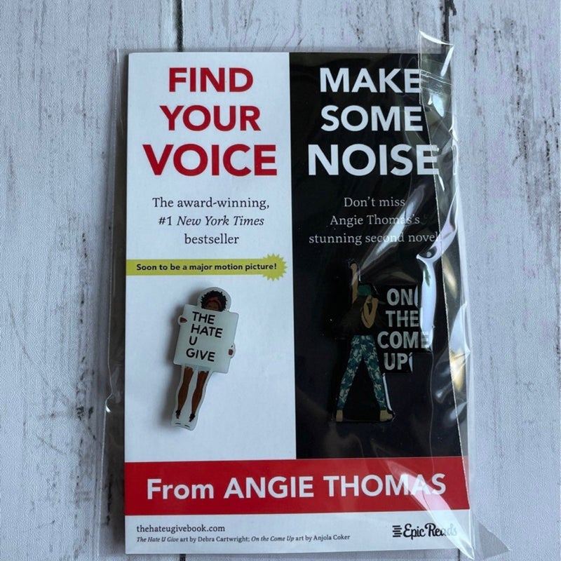 Angie Thomas The Hate U Give pin