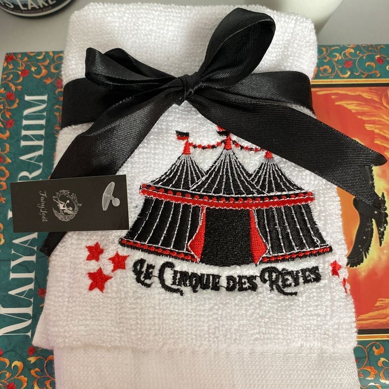 The Night Circus Inspired Face Towel