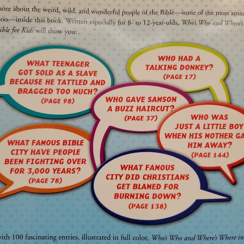 Who's Who & Where's Where in the Bible for Kids 