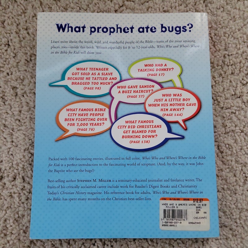 Who's Who & Where's Where in the Bible for Kids 