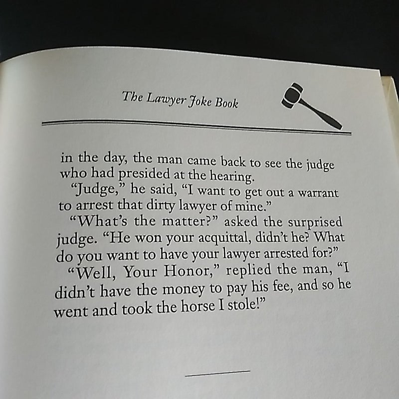 The lawyer  joke book