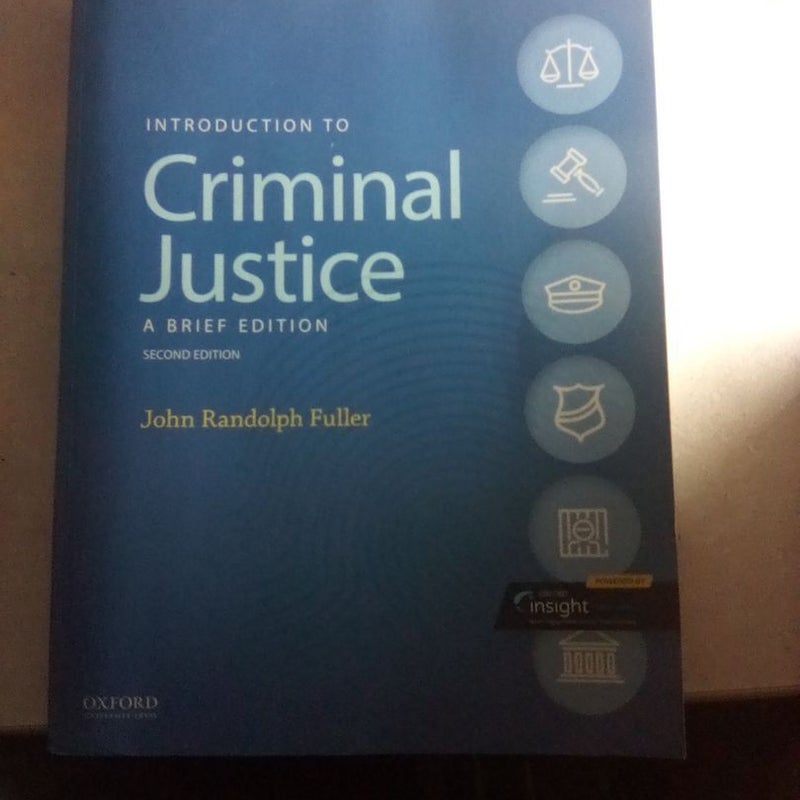 Introduction to criminal justice a brief edition John Randolph Fullepr