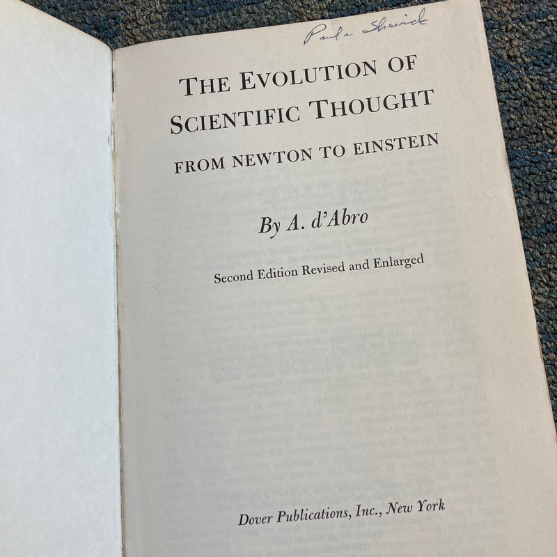 The Evolution of Scientific Thought by A. Abro, Paperback | Pangobooks