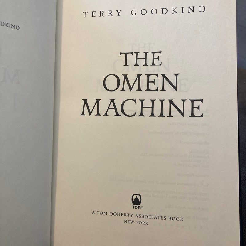 The Omen Machine - SIGNED First Edition