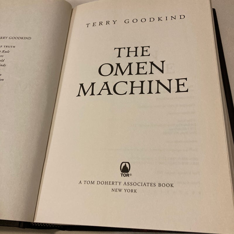 The Omen Machine - First Edition 