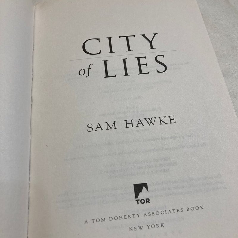 City of Lies - First Edition 