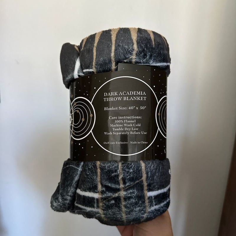 Dark Academia Blanket from OwlCrate