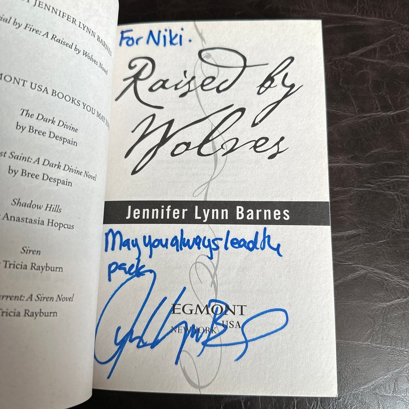Raised by Wolves Trilogy (signed & inscribed!)
