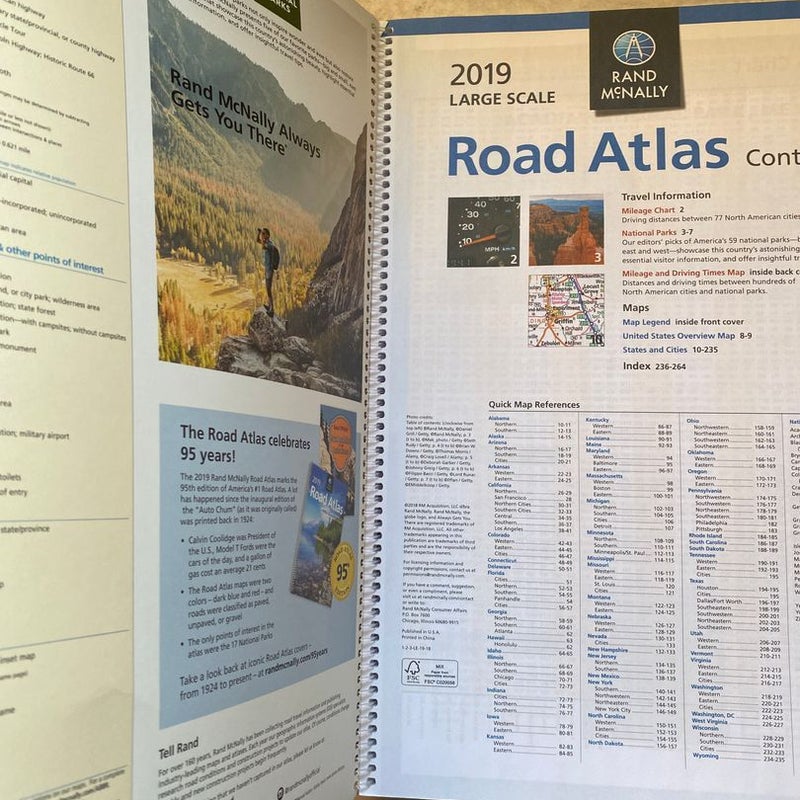 2019 Road Atlas Large Scale