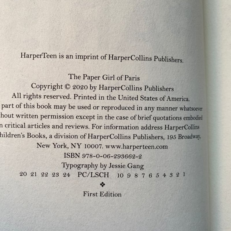 The Paper Girl of Paris