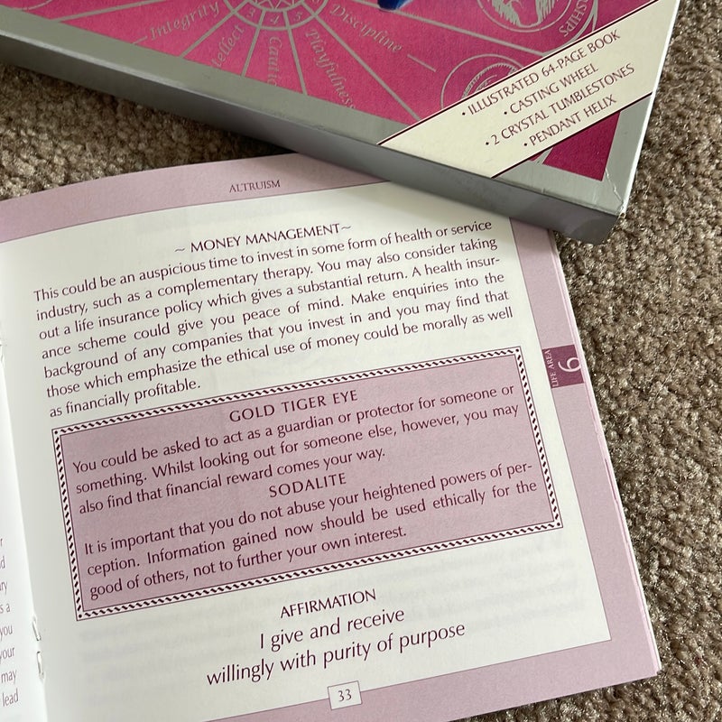 Crystal Wisdom Wheel of Prosperity by Stephanie Harrison Pangobooks