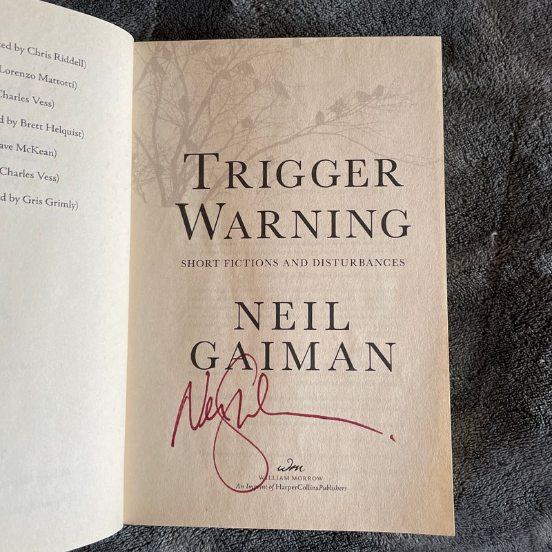 Trigger Warning SIGNED COPY