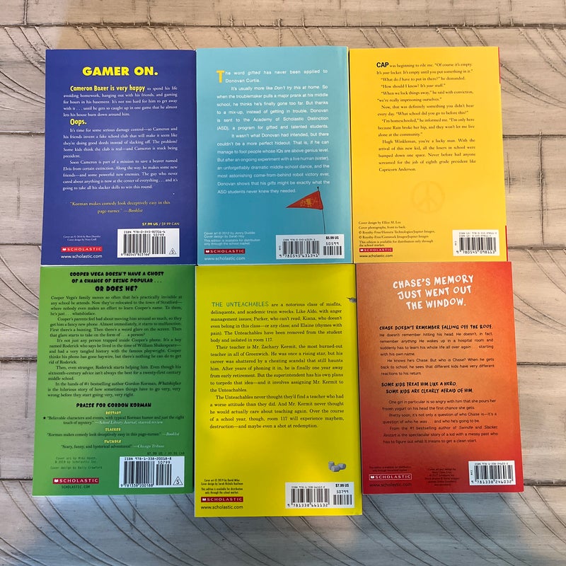 Gordon Korman 6-Book Set