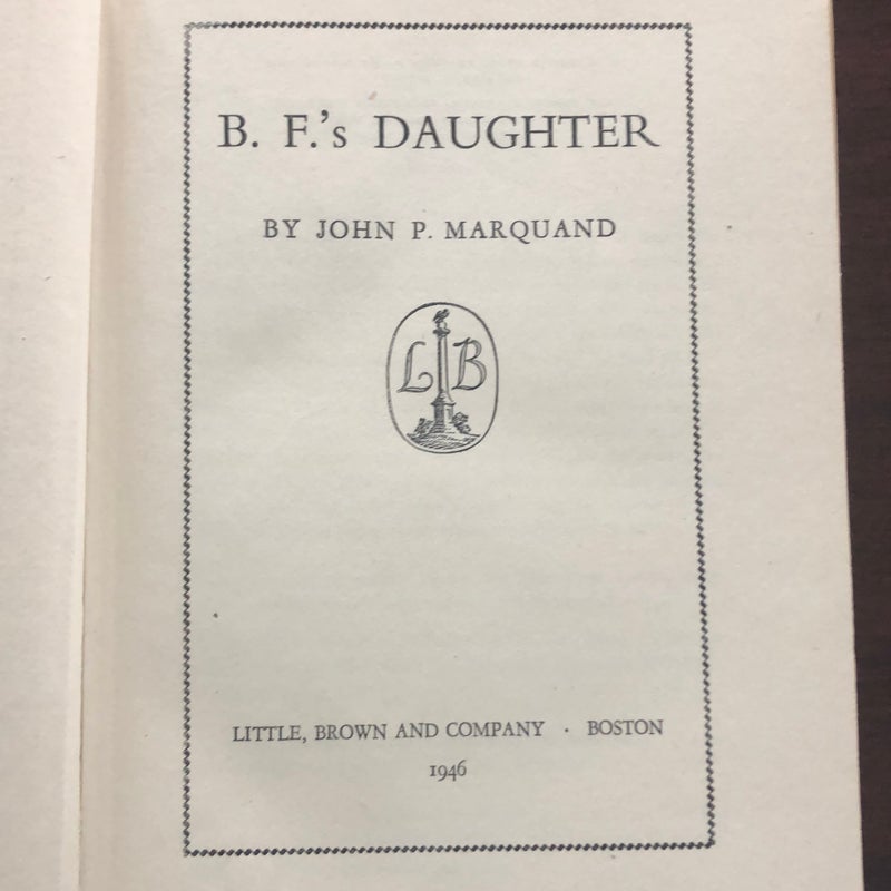 B. F.’s Daughter