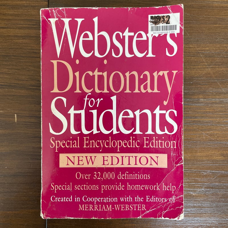 Webster’s Dictionary for Students
