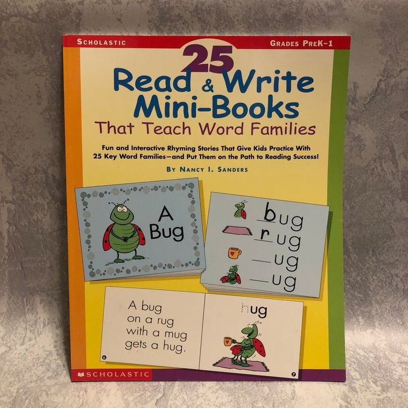 25 Read and Write MiniBooks That Teach Word Families