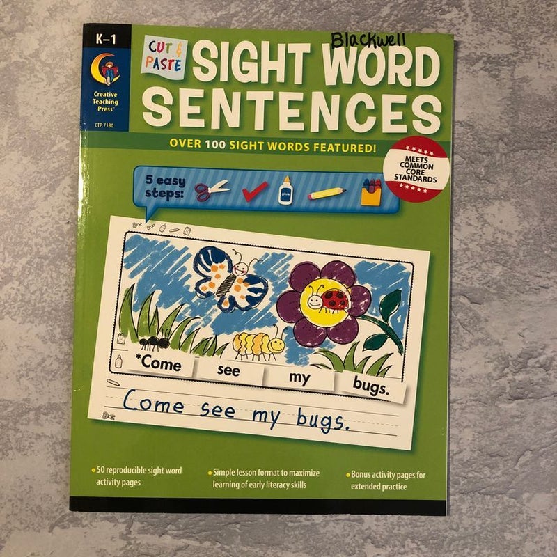 Sight Word Sentences 