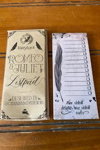 Romeo and Juliet Notepad