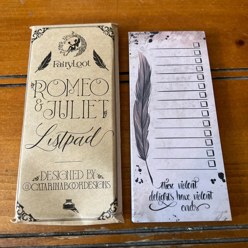 Romeo and Juliet Notepad