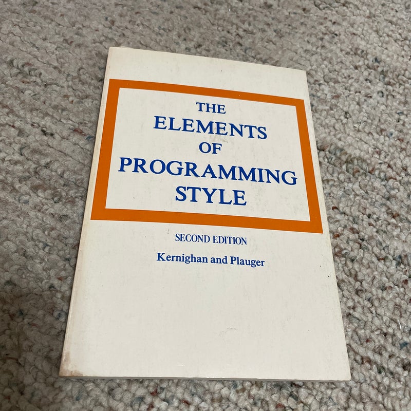 The Elements of Programming Style