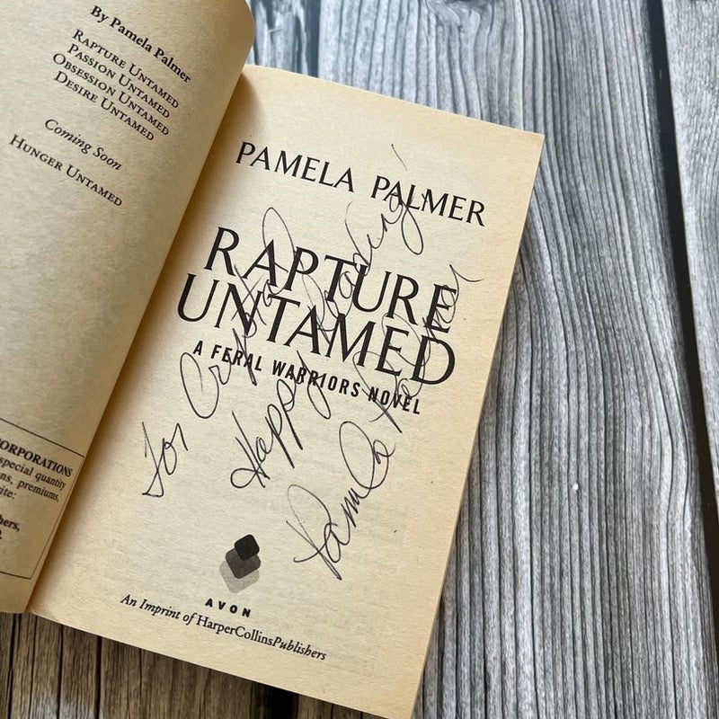 Rapture Untamed * Signed & Personalized by Author *