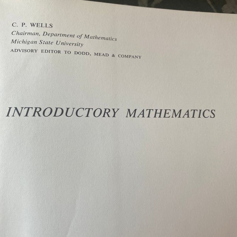 Introductory mathematics / Bibliographic