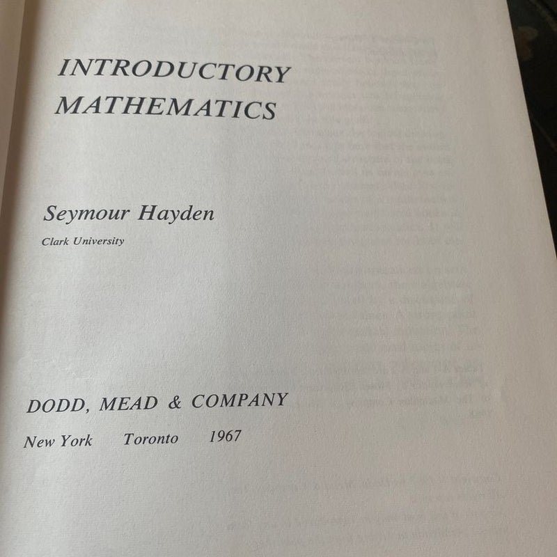Introductory mathematics / Bibliographic