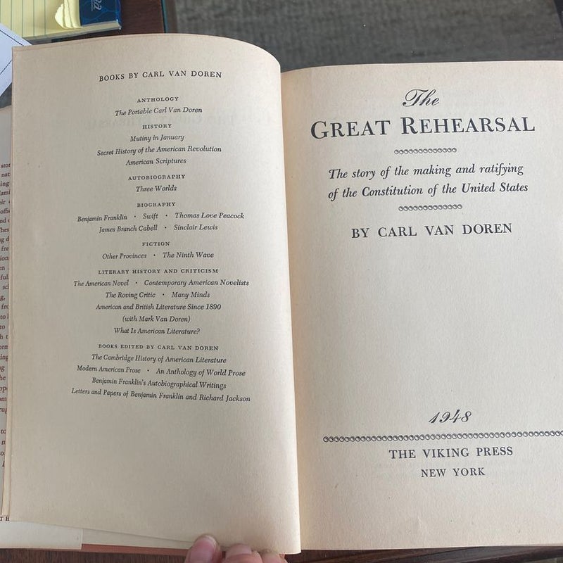 The great rehearsal 