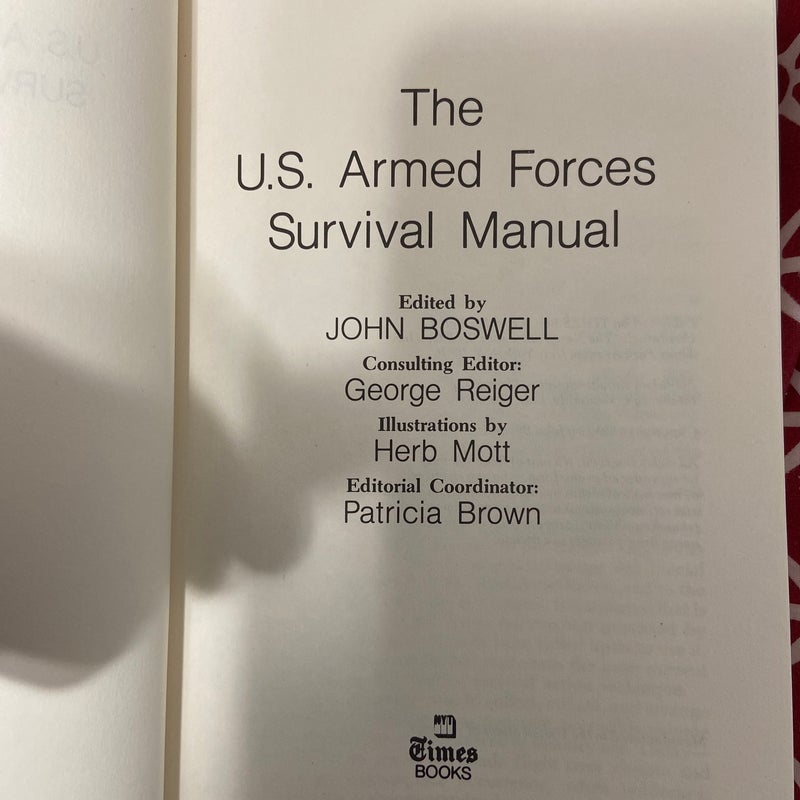 The US Armed Forces Survival Manual 