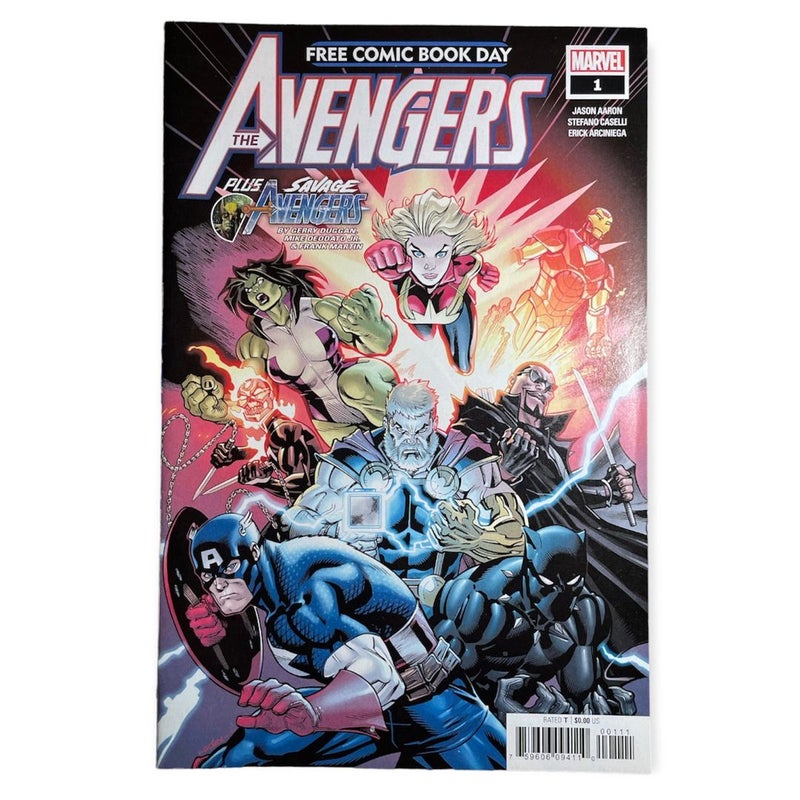 Avengers #1 FCBD 2019 Savage Marvel Unstamped Free Comic Book Day Free Comic Day