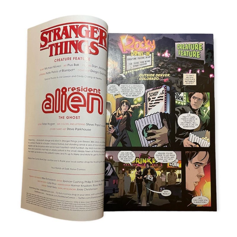 Stranger Things / Resident Alien Free Comic Book Day 2022 Dark Horse Comics New