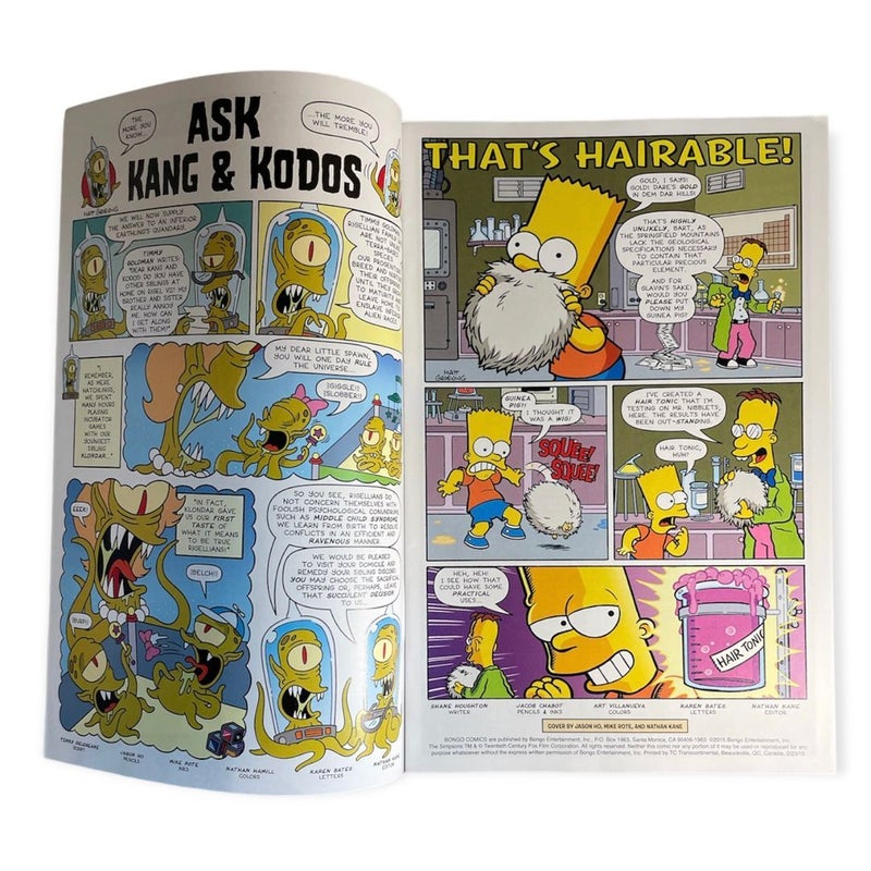 Bongo Comics: Simpsons Free-For-All! - FCBD (Free Comic Book Day) 2015