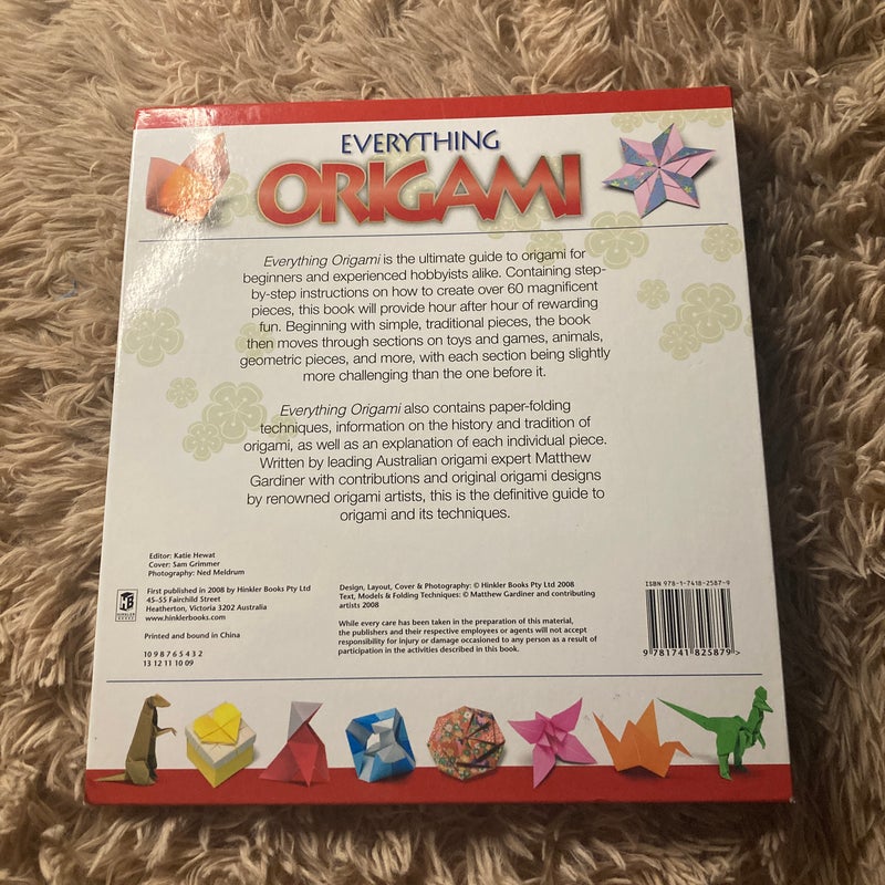 Everything Origami by Matthew Gardiner, Hardcover