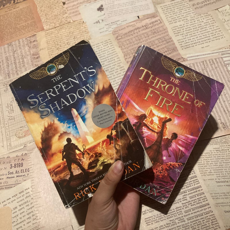 The throne of fire & The serpent’s shadow bundle