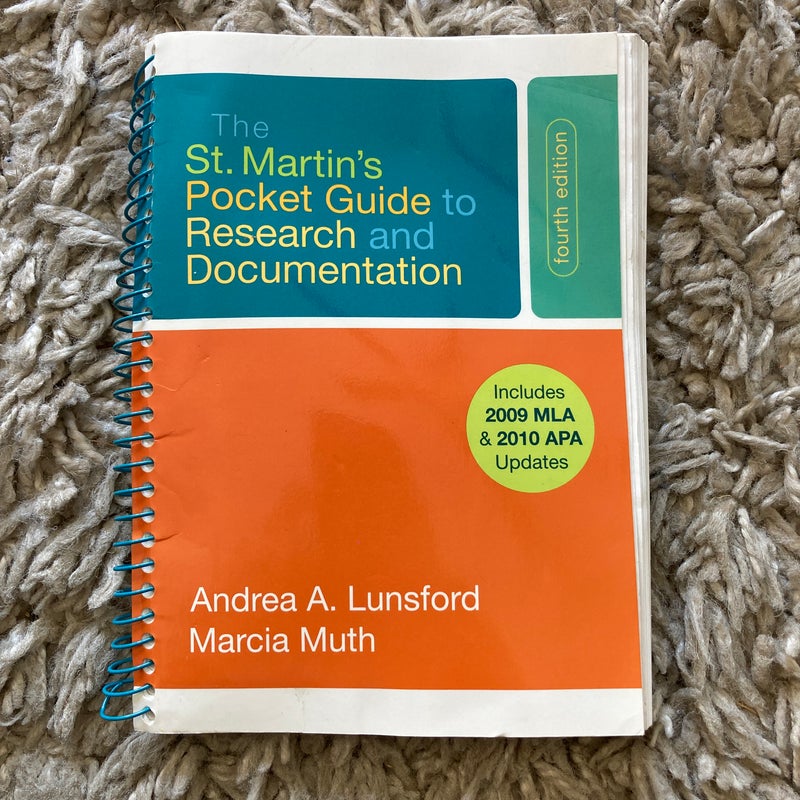 The St. Martin's Pocket Guide to Research and Documentation with 2009 MLA Update