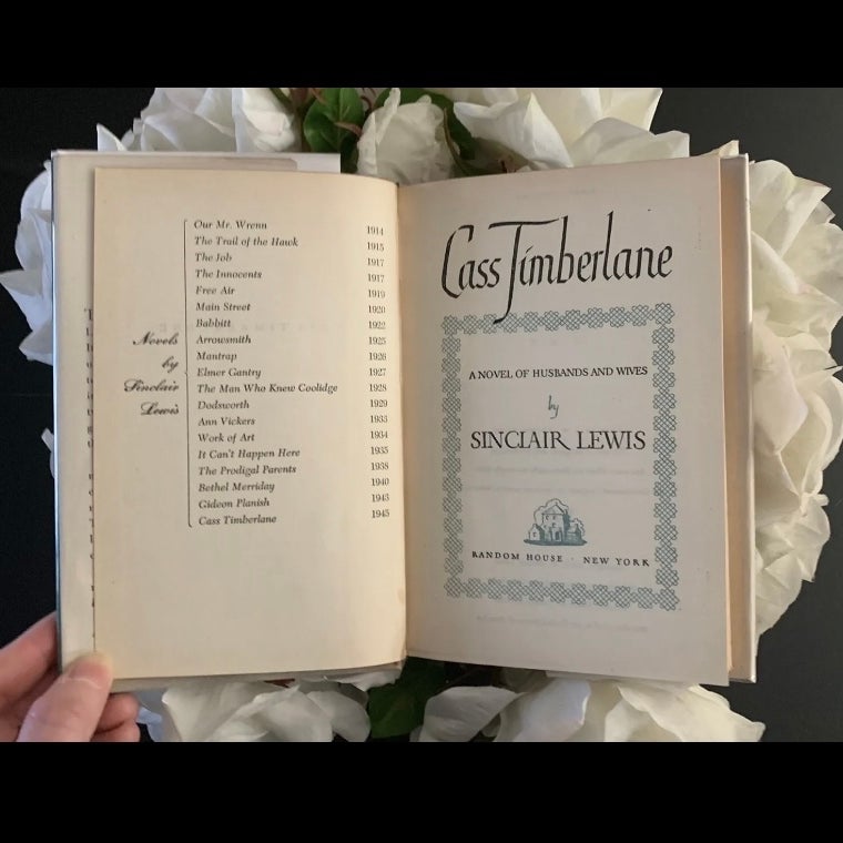 Cass Timberlane by Sinclair Lewis, 1945 First Print.